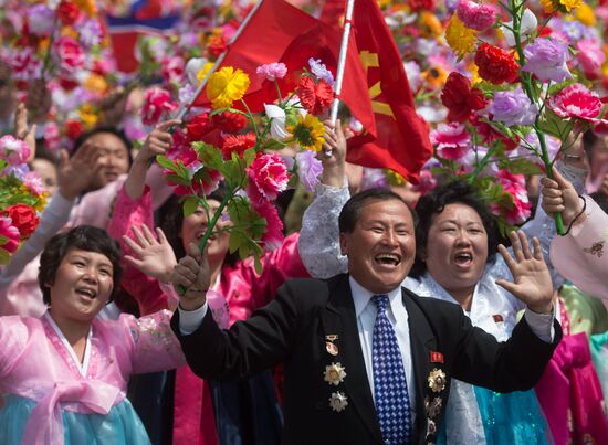 Military parade in North Korea