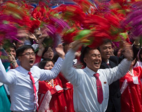 Military parade in North Korea