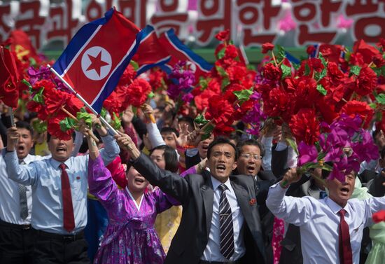 Military parade in North Korea