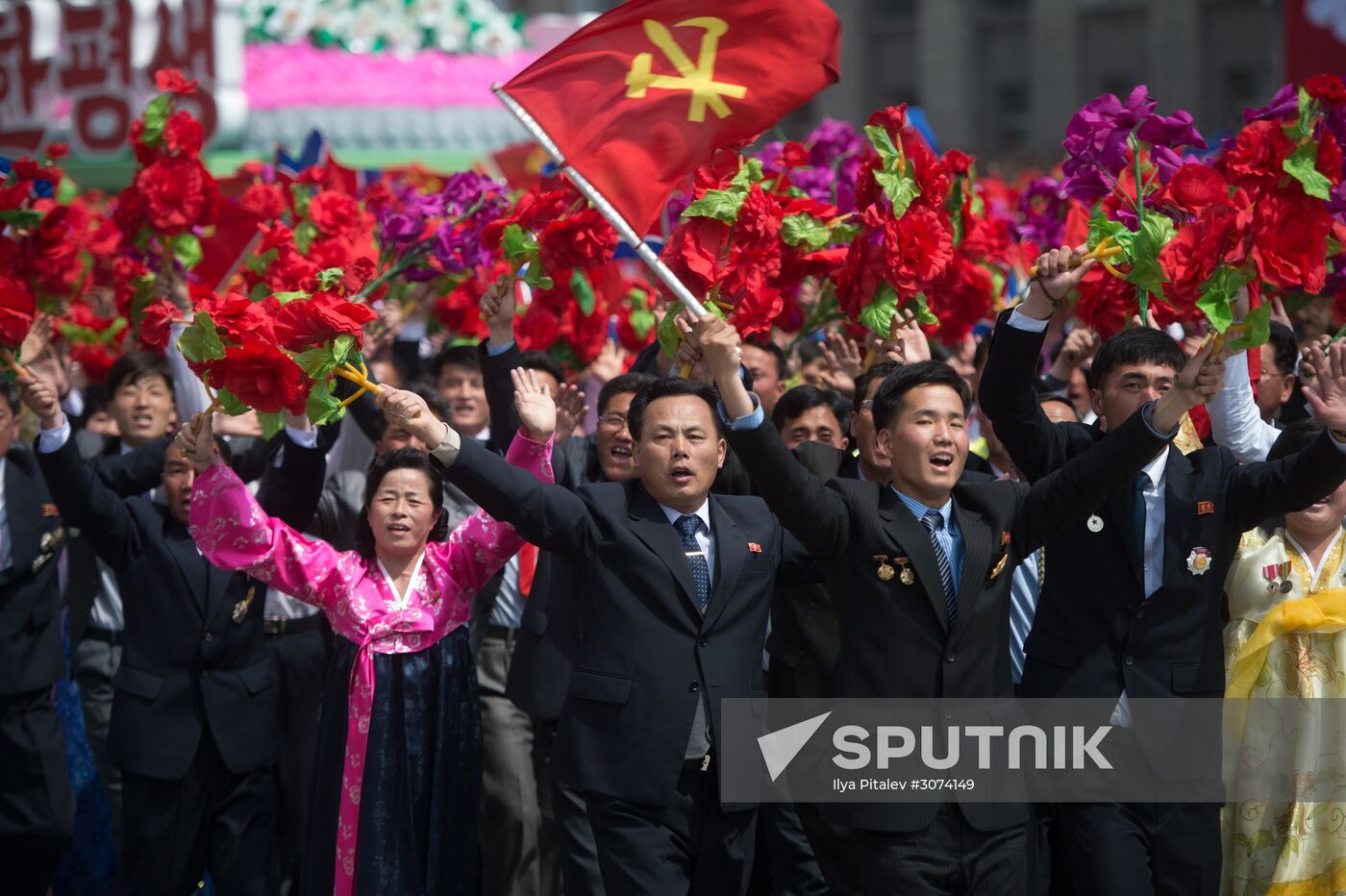 Military parade in North Korea