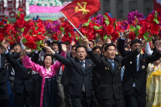 Military parade in North Korea
