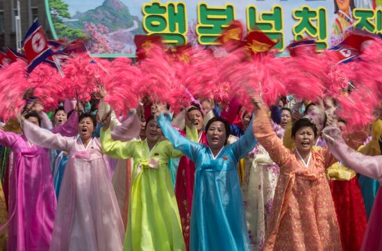 Military parade in North Korea
