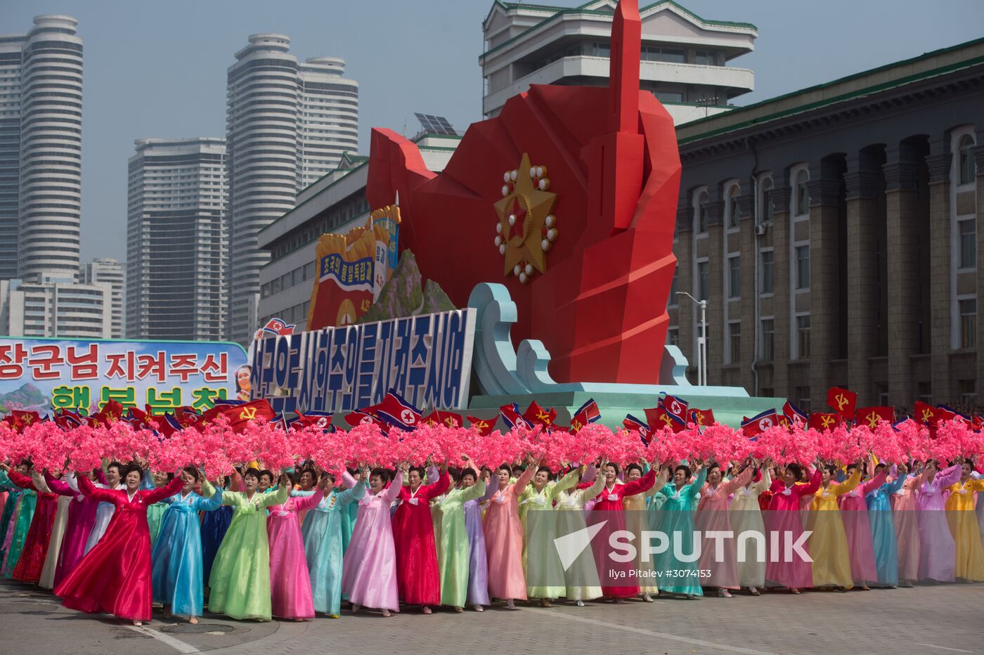 Military parade in North Korea