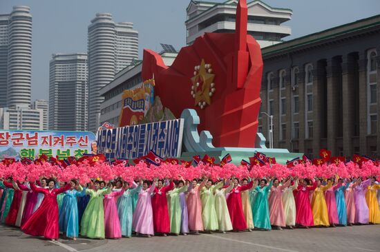 Military parade in North Korea
