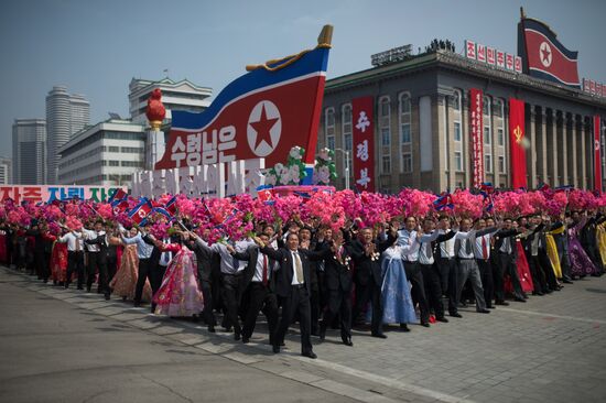Military parade in North Korea