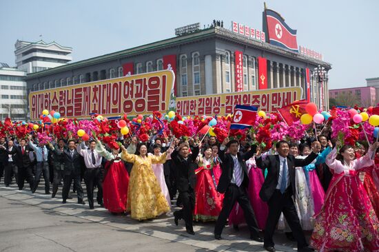 Military parade in North Korea
