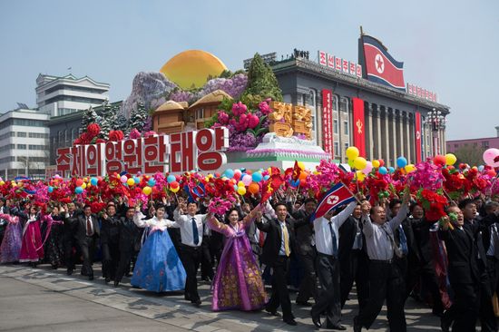Military parade in North Korea