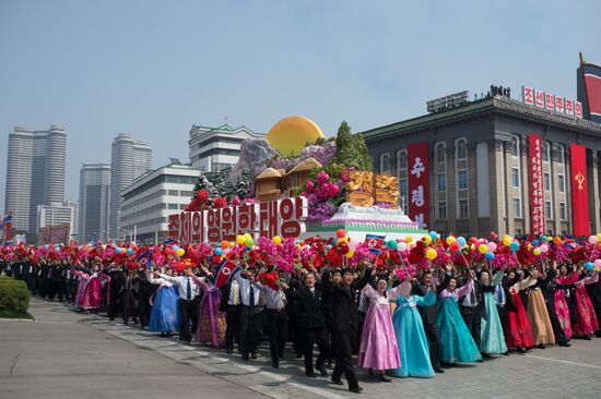 Military parade in North Korea