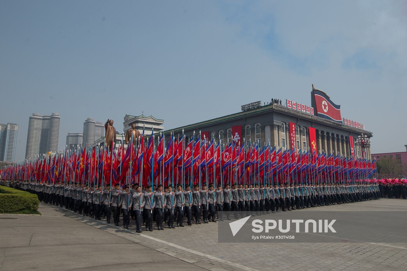 Military parade in North Korea