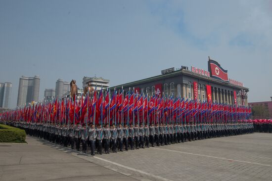 Military parade in North Korea