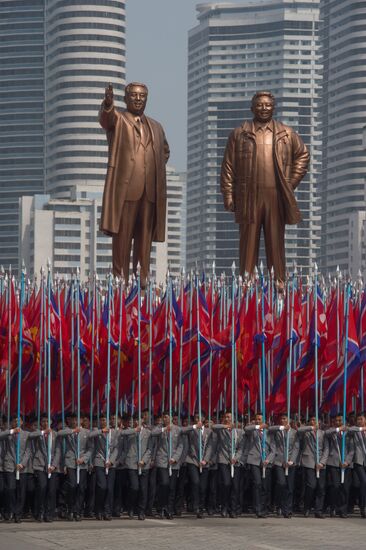 Military parade in North Korea