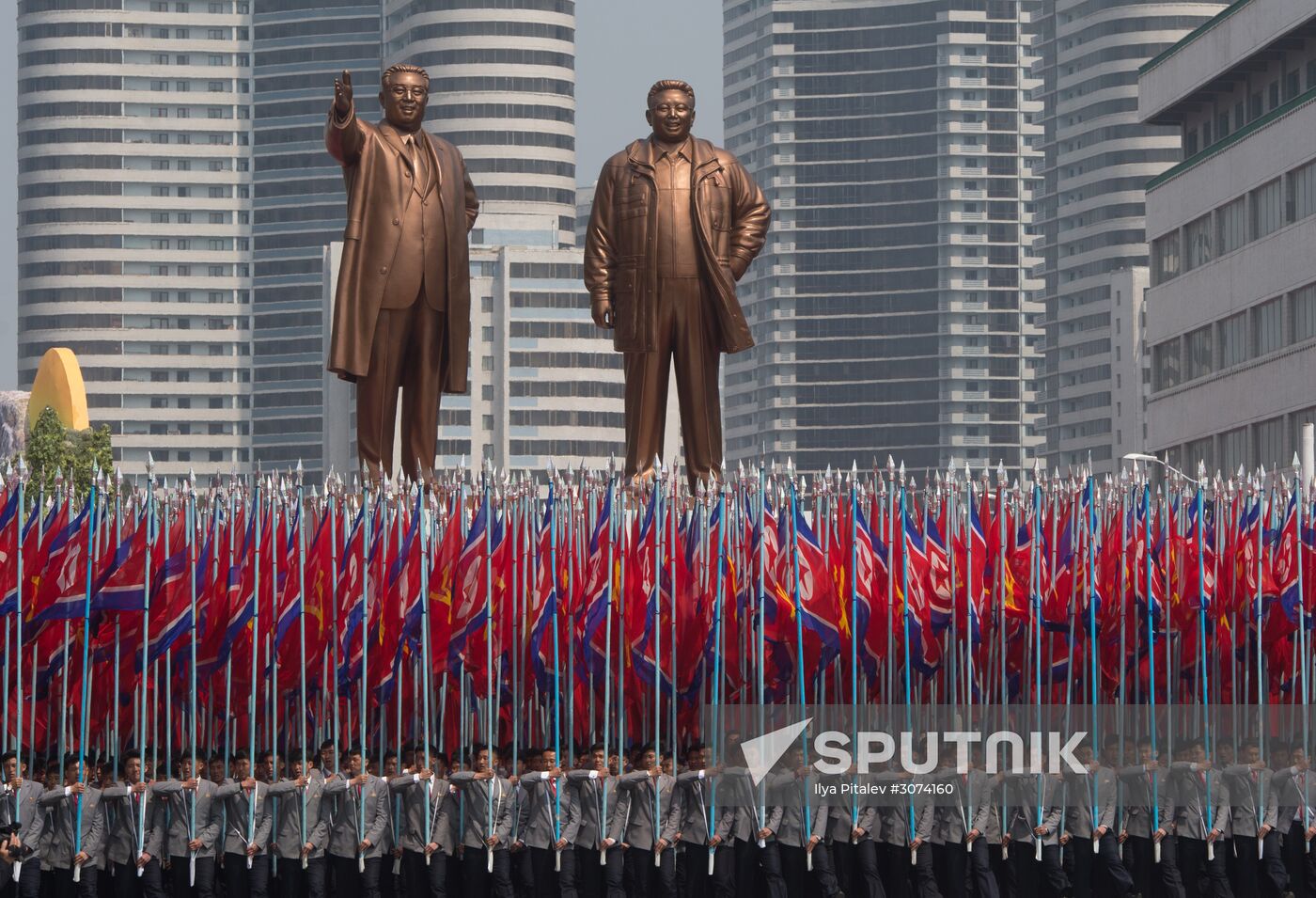 Festive events marking 105th birthday of Kim Il-Sung in North Korea