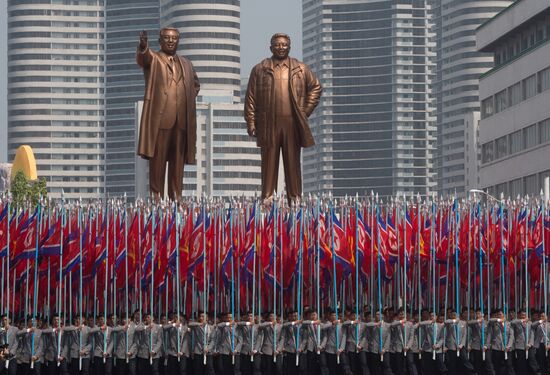 Festive events marking 105th birthday of Kim Il-Sung in North Korea