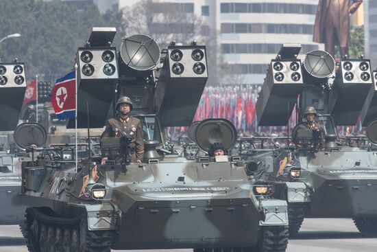 Military parade in North Korea