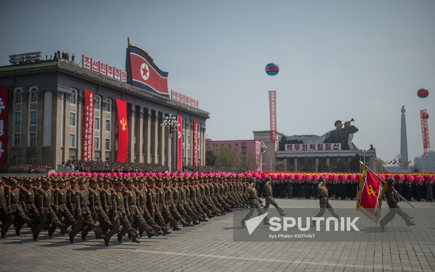 Military parade in North Korea