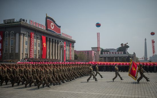 Military parade in North Korea