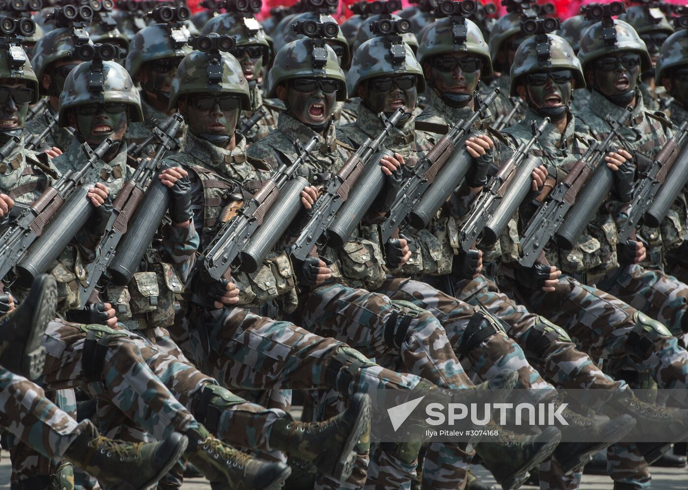Military parade in North Korea
