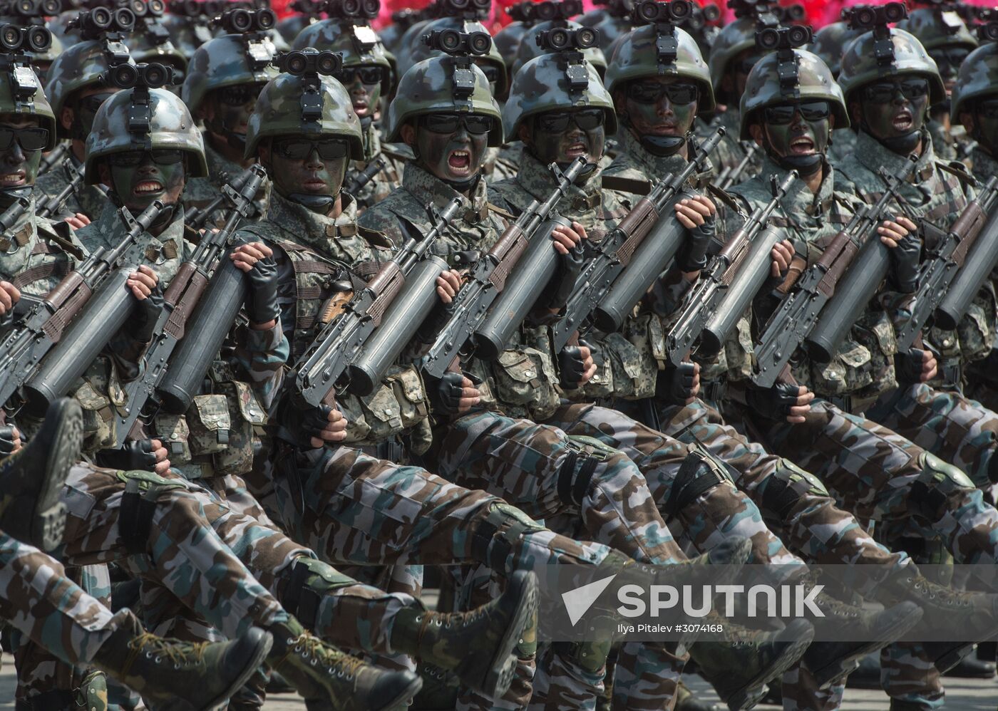 Military parade in North Korea