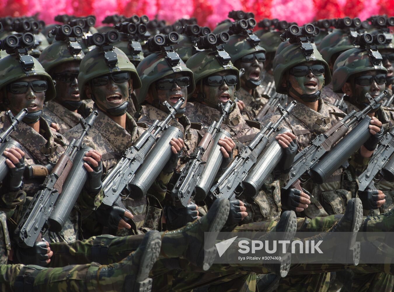 Military parade in North Korea