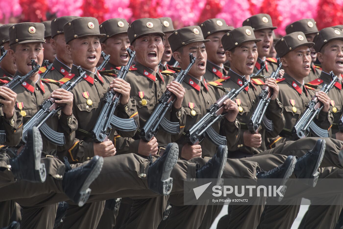 Military parade in North Korea