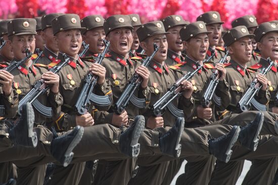Military parade in North Korea
