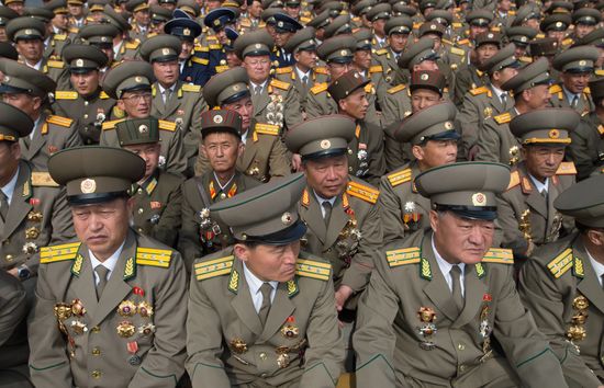 Military parade in North Korea