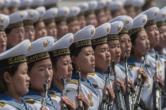 Military parade in North Korea