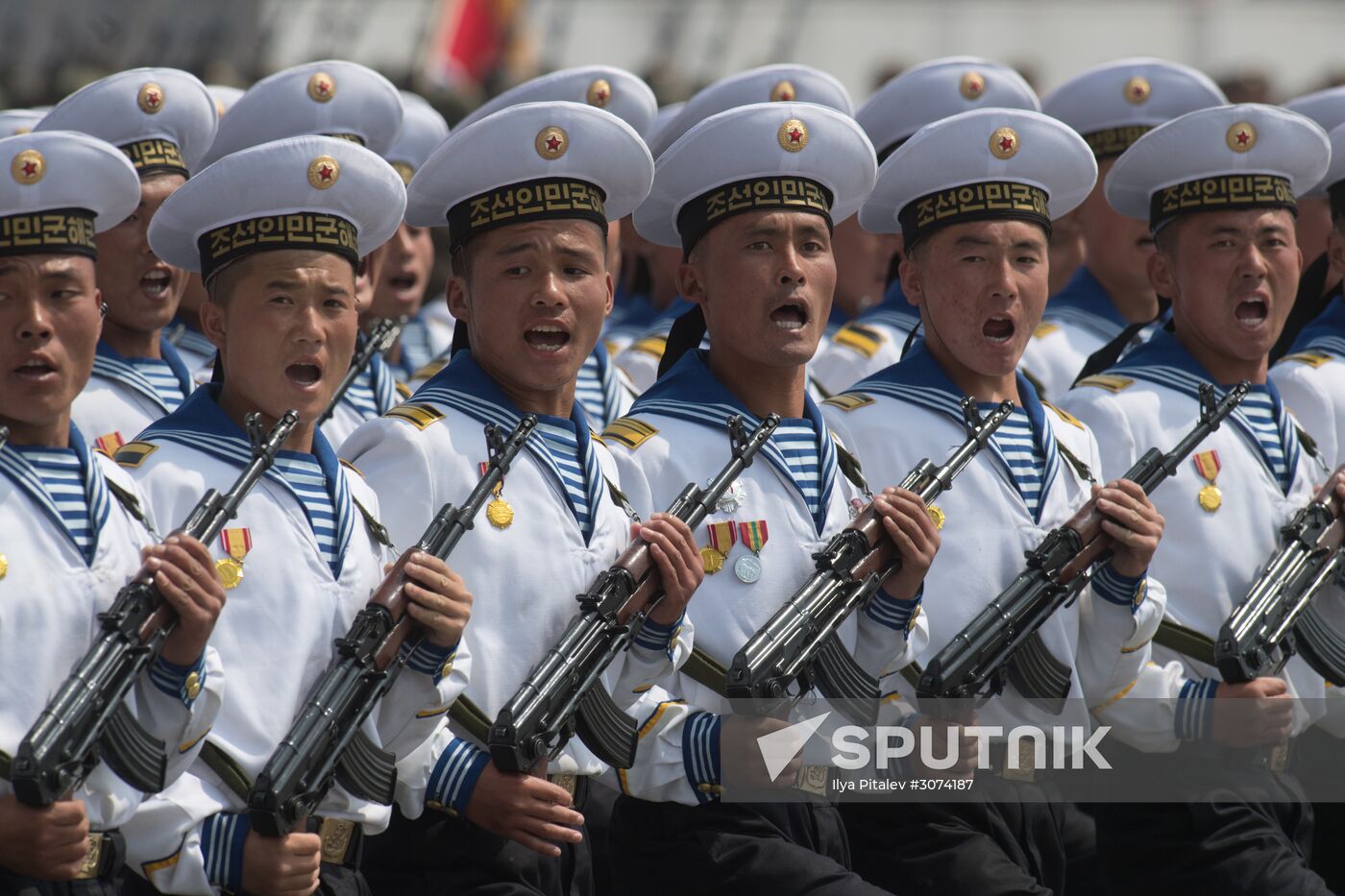 Military parade in North Korea