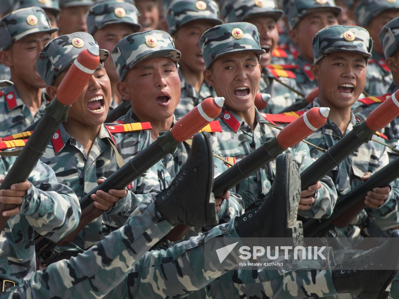 Military parade in North Korea