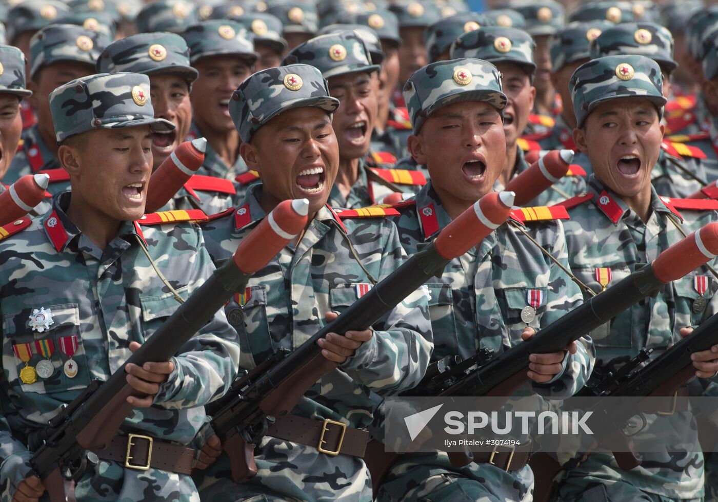 Military parade in North Korea