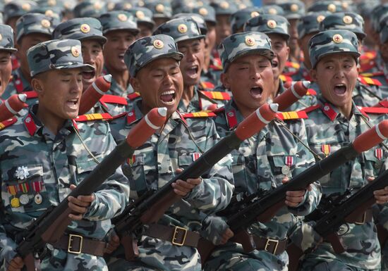 Military parade in North Korea