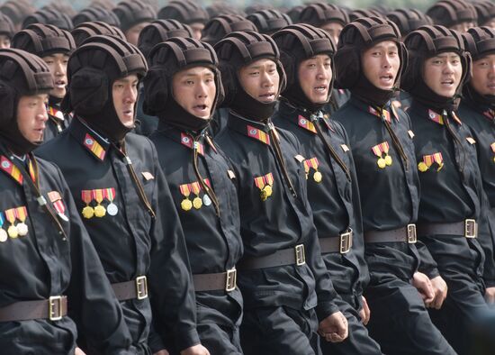 Military parade in North Korea