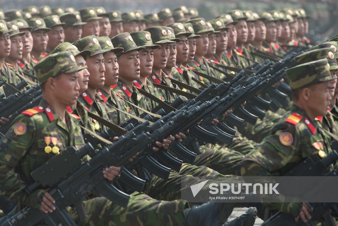 Military parade in North Korea