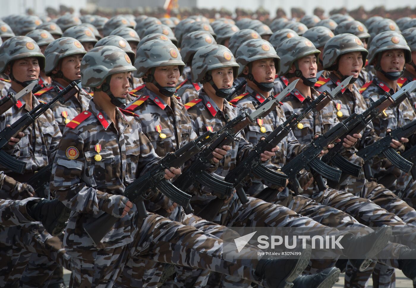Military parade in North Korea