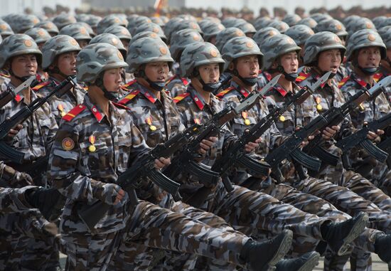 Military parade in North Korea