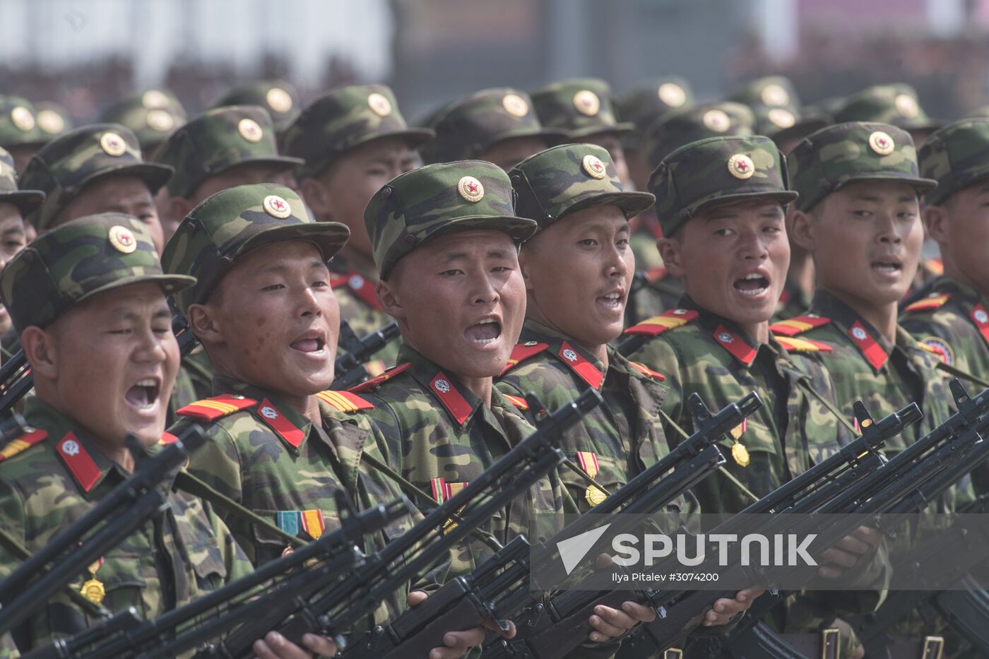 Military parade in North Korea
