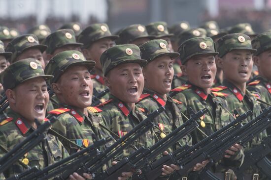 Military parade in North Korea