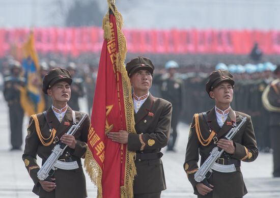 Military parade in North Korea