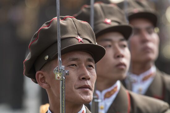 Military parade in North Korea