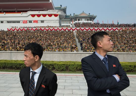 Military parade in North Korea