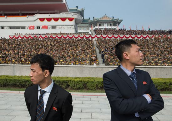 Military parade in North Korea