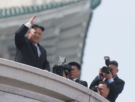 Military parade in North Korea