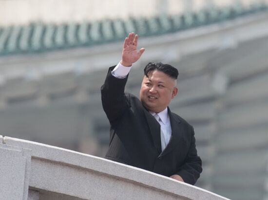 Military parade in North Korea