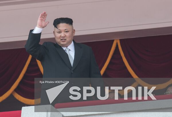 Military parade in North Korea