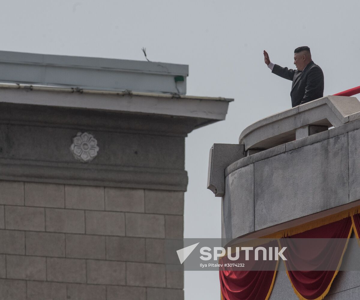 Military parade in North Korea