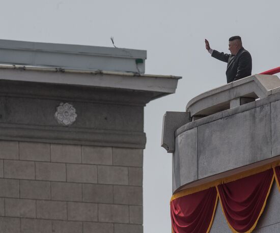 Military parade in North Korea