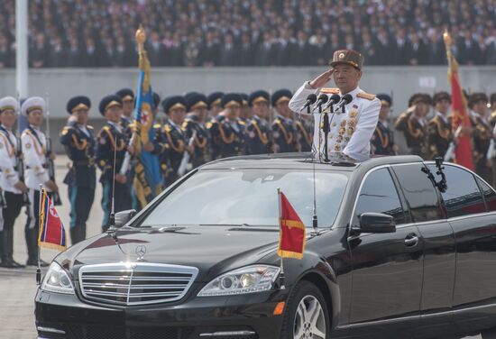Military parade in North Korea