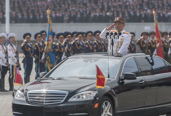 Military parade in North Korea
