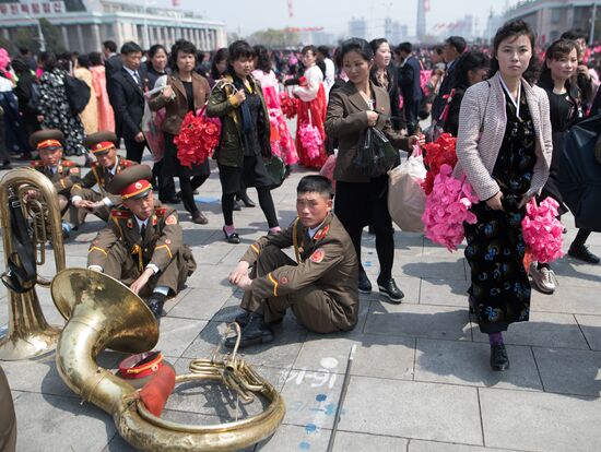 Military parade in North Korea