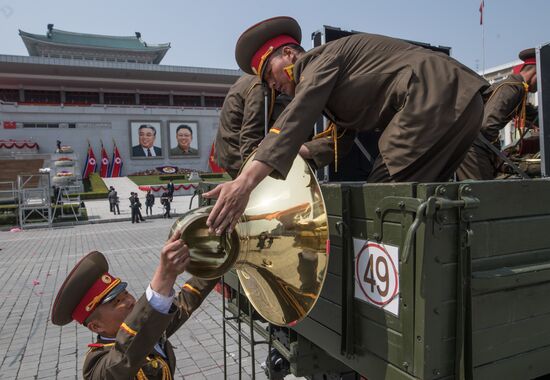 Military parade in North Korea